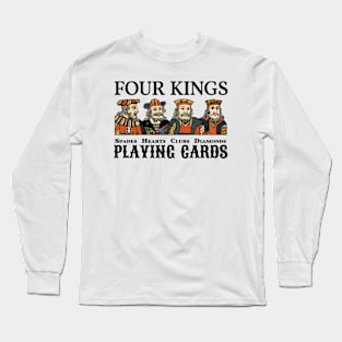 Vintage Character of Playing Cards Long Sleeve T-Shirt